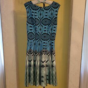 Gabby Skye Fit and Flare Sleeveless Dress